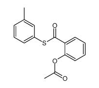 [2-(3-methylphenyl)sulfanylcarbonylphenyl] acetate结构式