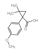 1-(4-甲氧基苯基)-2,2-二甲基环丙烷羧酸结构式
