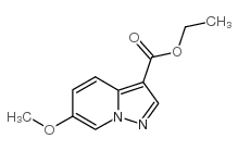 6-甲氧基吡唑并[1,5-a]吡啶-3-羧酸乙酯结构式