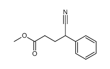 methyl 4-cyano-4-phenylbutanoate结构式