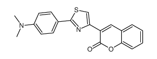 3-[2-[4-(dimethylamino)phenyl]-1,3-thiazol-4-yl]chromen-2-one结构式
