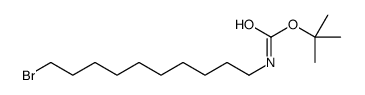(10-溴脱羧酰基)氨基甲酸叔丁酯结构式