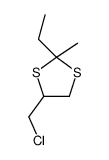 4-(chloromethyl)-2-ethyl-2-methyl-1,3-dithiolane Structure