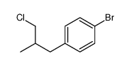 1-bromo-4-(3-chloro-2-methylpropyl)benzene Structure