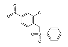 1-(benzenesulfonylmethyl)-2-chloro-4-nitrobenzene结构式