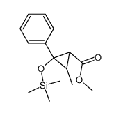 t-3-Methyl-c-2-phenyl-t-2-(trimethylsiloxy)-r-1-cyclopropancarbonsaeure-methylester Structure