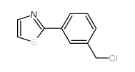 2-[3-(chloromethyl)phenyl]-1,3-thiazole Structure