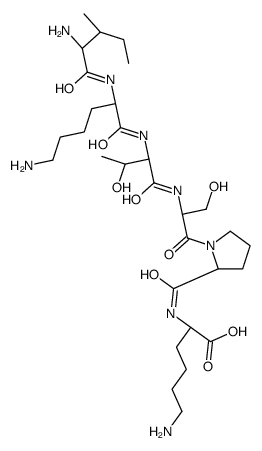 (2S)-6-amino-2-[[(2S)-1-[(2S)-2-[[(2S,3R)-2-[[(2S)-6-amino-2-[[(2S,3S)-2-amino-3-methylpentanoyl]amino]hexanoyl]amino]-3-hydroxybutanoyl]amino]-3-hydroxypropanoyl]pyrrolidine-2-carbonyl]amino]hexanoic acid结构式