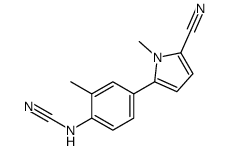 [4-(5-cyano-1-methylpyrrol-2-yl)-2-methylphenyl]cyanamide Structure