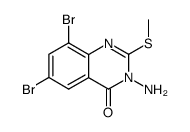 3-amino-6,8-dibromo-2-methylthio-3H-quinazolin-4(H)-one Structure