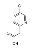 (5-氯嘧啶-2-基)乙酸结构式
