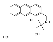 2-(anthracen-2-ylmethylamino)-2-methylpropane-1,3-diol,hydrochloride结构式