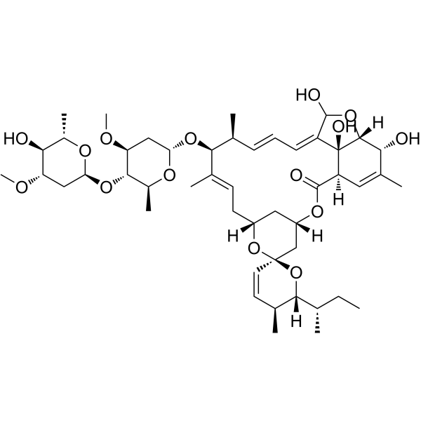 5-O-Demethyl-28-hydroxy-Avermectin A1a结构式