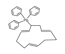 3-(triphenylplumbyl)-all-trans-1,5,9-cyclododecatriene Structure