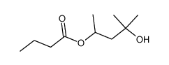 butyric acid-(3-hydroxy-1,3-dimethyl-butyl ester)结构式