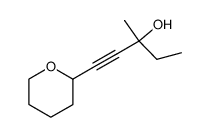 3-methyl-1-tetrahydropyran-2-yl-pent-1-yn-3-ol结构式