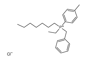Ethyl-benzyl-heptyl-p-tolyl-phosphonium-chlorid结构式