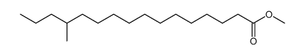 13-Methyl-hexadecanoic acid methyl ester结构式