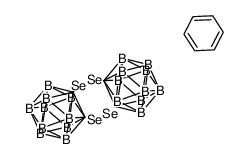 3,4,7,8-bis(1,2-dicarba-closo-dodecaborane[1,2])-1,2,5,6-tetraselena-cyclooctane-benzene (1/1) Structure