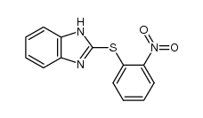 2-(2-nitro-phenylsulfanyl)-1H-benzoimidazole结构式
