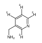 3-(Aminomethyl)pyridine-2,4,5,6-d4 Structure