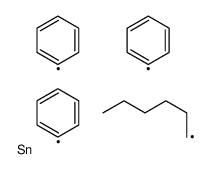 hexyl(triphenyl)stannane Structure