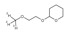 2-(2-d3-methoxyethoxy)tetrahydro-2H-pyran结构式