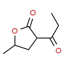 2(3H)-FURANONE, DIHYDRO-5-METHYL-3-(1-OXOPROPYL)-结构式