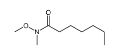 N-甲氧基-N-甲基庚酰胺结构式