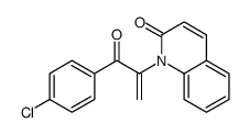 1-[3-(4-chlorophenyl)-3-oxoprop-1-en-2-yl]quinolin-2-one结构式