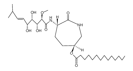 N-Demethyl-6-O-tetradecanoylbengamide Z Structure