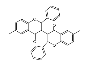 6,6'-dimethyl-2,2'-diphenyl-[3,3'-bichroman]-4,4'-dione结构式