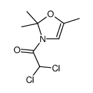 2,2-dichloro-1-(2,2,5-trimethyl-1,3-oxazol-3-yl)ethanone结构式