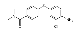 4-((4-amino-3-chlorophenyl)thio)-N,N-dimethylbenzamide Structure