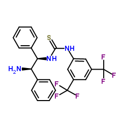 N-[(1R,2R)-2-amino-1,2-diphenylethyl]-N'-[3,5-bis(trifluoromethyl)phenyl]-Thiourea Structure
