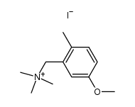 Trimethyl-(5-methoxy-2-methyl-benzyl)-ammoniumiodid结构式