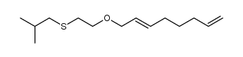 2-methyl-4-thia-7-oxa-9E,14-pentadecadiene结构式