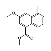 methyl 3-methoxy-5-methylnaphthalene-1-carboxylate结构式