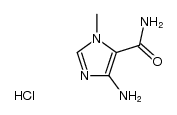 5-amino-3-methyl-3H-imidazole-4-carboxylic acid amide, hydrochloride结构式