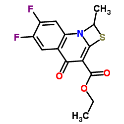 6,7-二氟-1-甲基-4-氧代-4H-[1,3]噻嗪[3,2-a]并喹啉-3-羧酸乙酯结构式