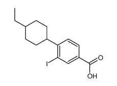 4-(4-乙基环己基)-3-碘苯甲酸结构式