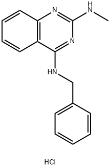N4-benzyl-N2-methylquinazoline-2,4-diamine hydrochloride结构式