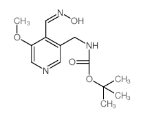 (4-((羟基亚氨基)甲基)-5-甲氧基吡啶-3-基)甲基氨基甲酸叔丁酯结构式