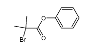 2-bromo-2-methylpropionic acid phenyl ester Structure
