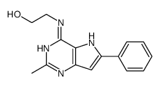 2-[(2-methyl-6-phenyl-5H-pyrrolo[3,2-d]pyrimidin-4-yl)amino]ethanol Structure