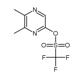 2,3-dimethyl-5-trifluoromethanesulfonyloxypyrazine结构式