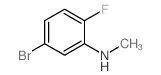 5-溴-2-氟-N-甲基苯胺结构式
