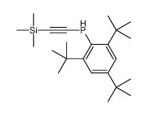 (2,4,6-tritert-butylphenyl)-(2-trimethylsilylethynyl)phosphane Structure