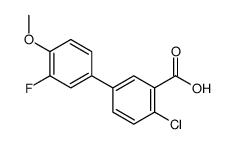 2-chloro-5-(3-fluoro-4-methoxyphenyl)benzoic acid Structure