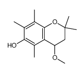 4-methoxy-2,2,5,7,8-pentamethylchroman-6-ol结构式